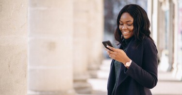 Photo of woman smiling